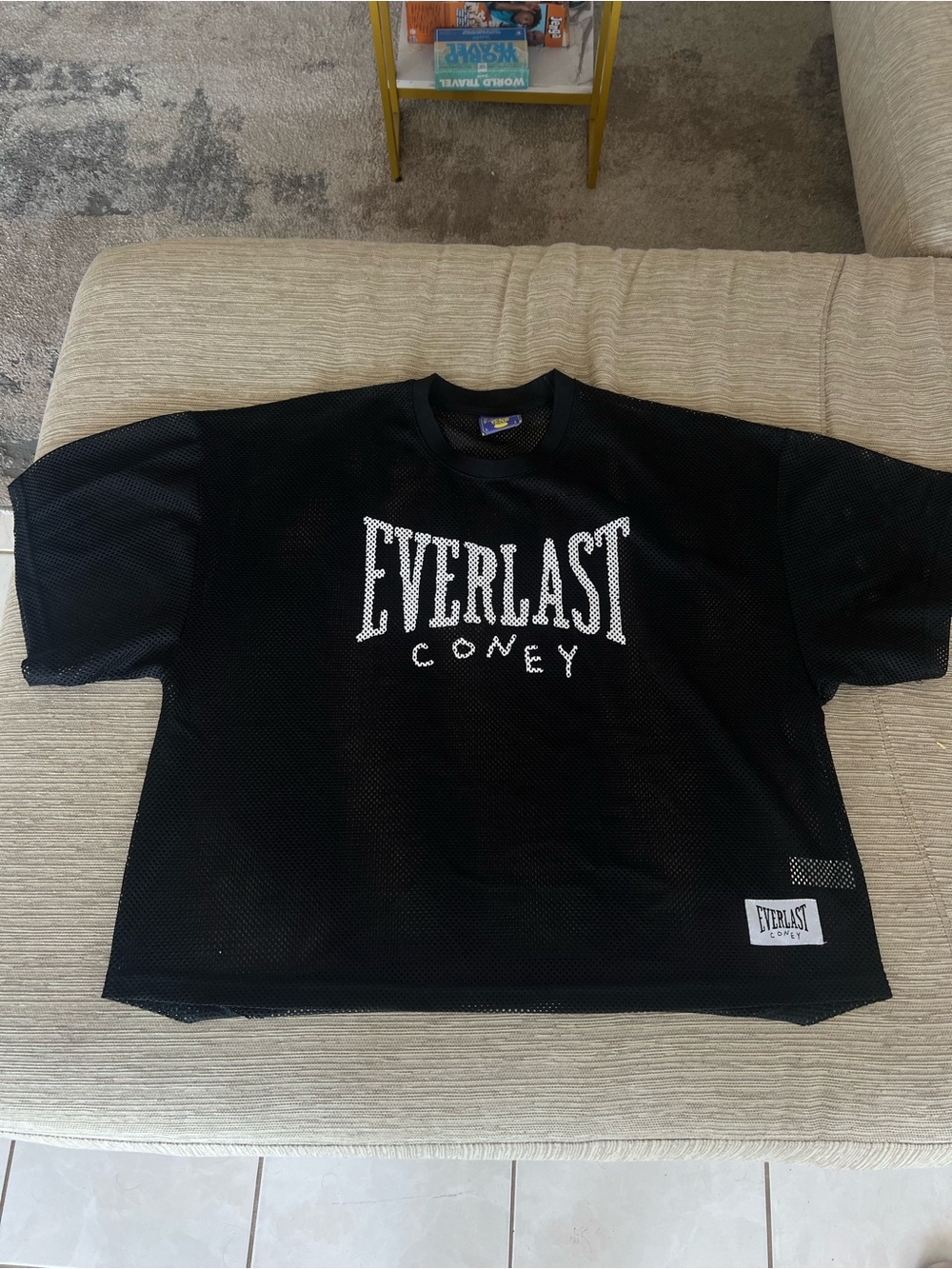 Everlast Black Mesh Coney Short-Sleeve Shirt